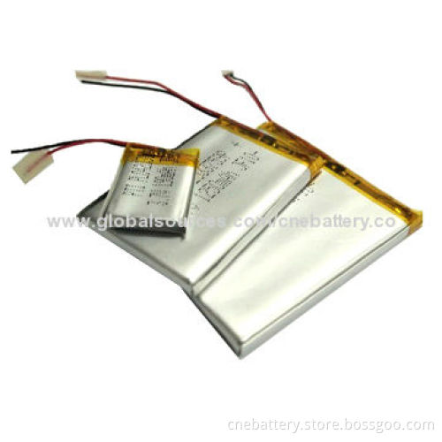 3.7V 850mAh Lithium Polymer Battery for Solar Key Chains, Electric Toys and Watches, GPS, GPRS, POS